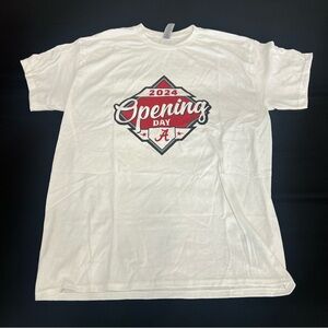 Alabama baseball 2024 Opening Day White T-Shirt size XL